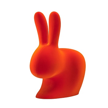 Qeeboo--Rabbit-Chair-Velvet-Finish--design-Stefano-Giovannoni--05--orange