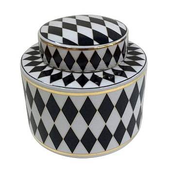Ваза с крышкой FANCY, CHESS 20 h