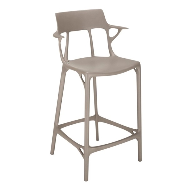 Барный стул  KARTELL, модель A.I. STOOL H.65, Grey