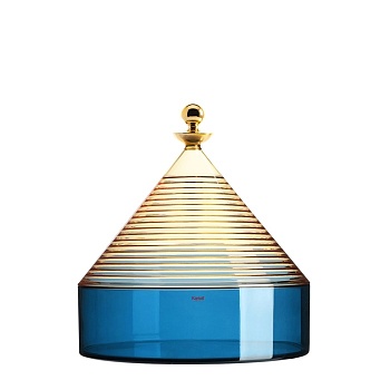 Конфетница с крышкой KARTELL TRULLO Yellow Blue1
