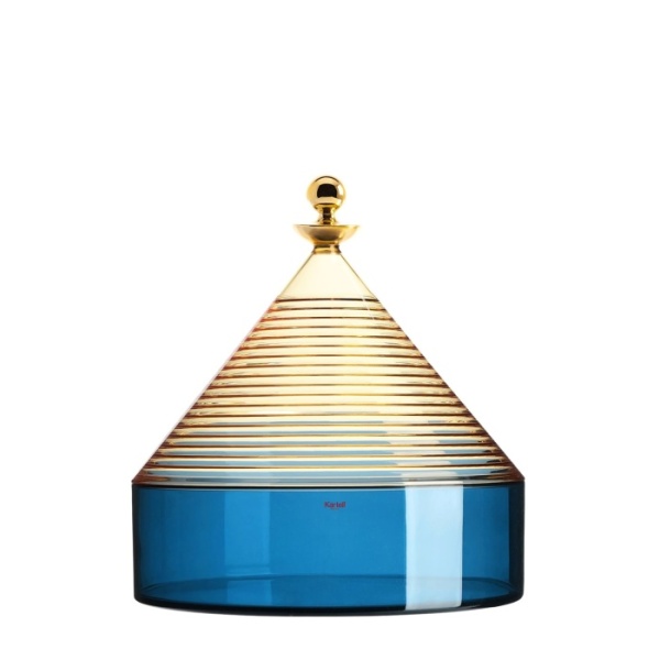 Конфетница с крышкой KARTELL TRULLO Yellow Blue1