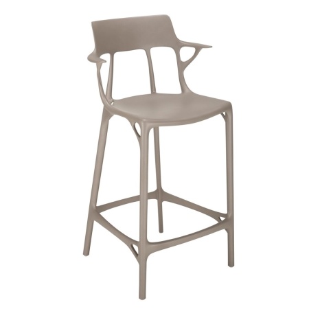 Барный стул  KARTELL, модель A.I. STOOL H.65, Grey