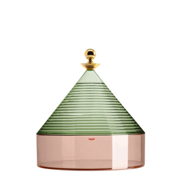 Конфетница с крышкой KARTELL TRULLO VERDE-ROSE1