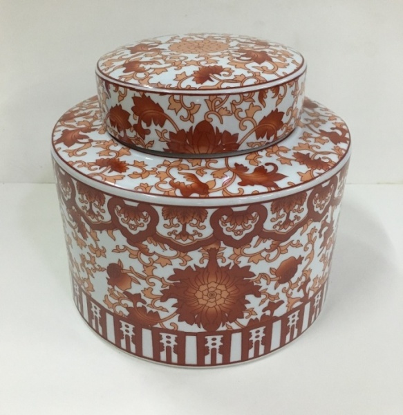 Ваза с крышкой FANCY, FLOWERS 20 h