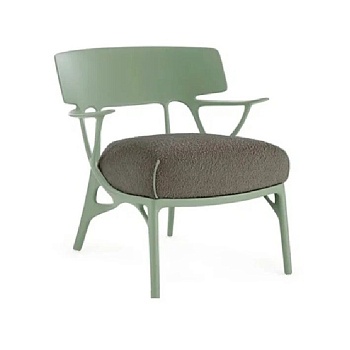 AI LOUNGE RICCIO GREEN+GREY CUSH.
