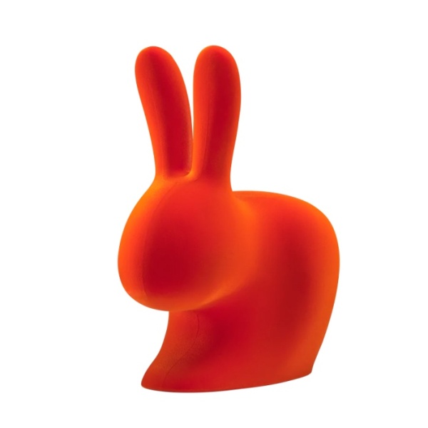 Qeeboo--Rabbit-Chair-Velvet-Finish--design-Stefano-Giovannoni--05--orange