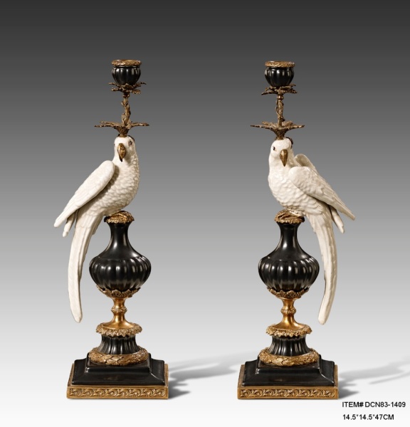 European-Style-Antique-Brass-and-Ceramic-Parrot-Decorative-Candlesticks-Luxurious-Art-Decoration-Candle-Holders