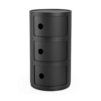 Тумба  KARTELL COMPONIBILI 3 ELEMENTS, BLACK
