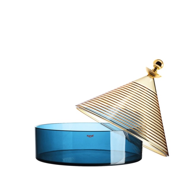 Конфетница с крышкой KARTELL TRULLO Yellow Blue2